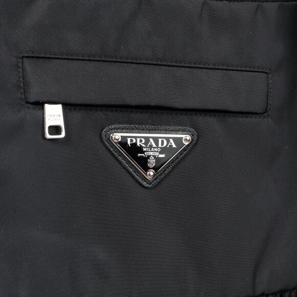 Prada Black Re-Nylon Patchwork Zip Mini Dress - Picture 7 of 15
